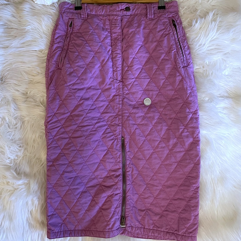Vintage quilted midi length pencil skirt - Picture 6 of 15